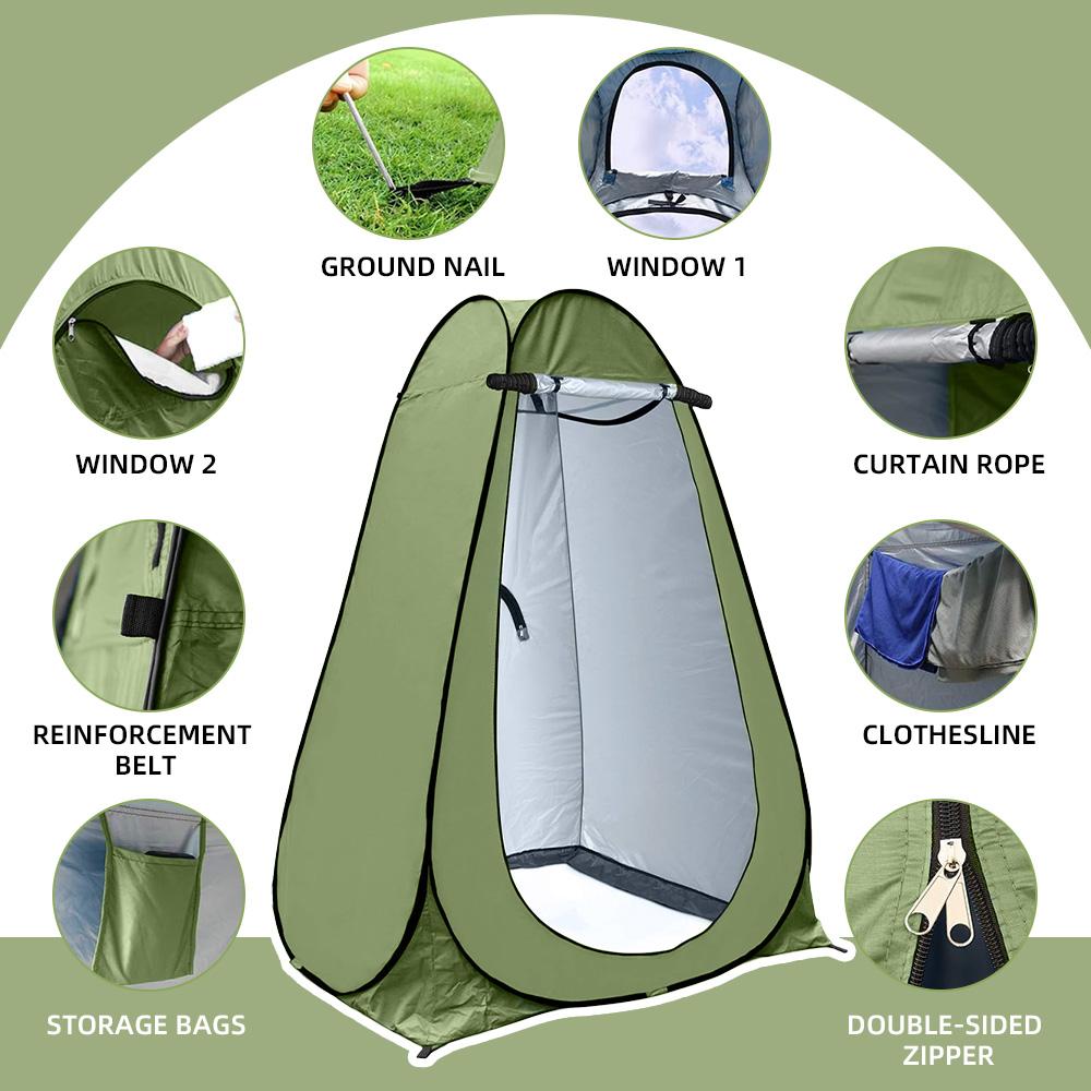 Stand Up Tents for Camping  Spacious and Portable Privacy Shelter with Excellent Ventilation Perfect for Outdoor Toilet