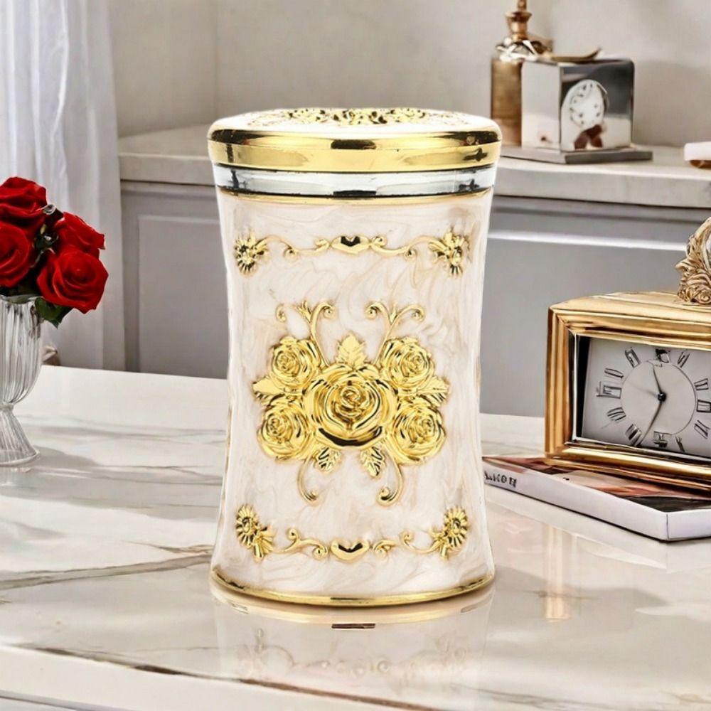 Rotating Design European-style Toothpick Box Thickened Desk Toothpick Holder Restaurant