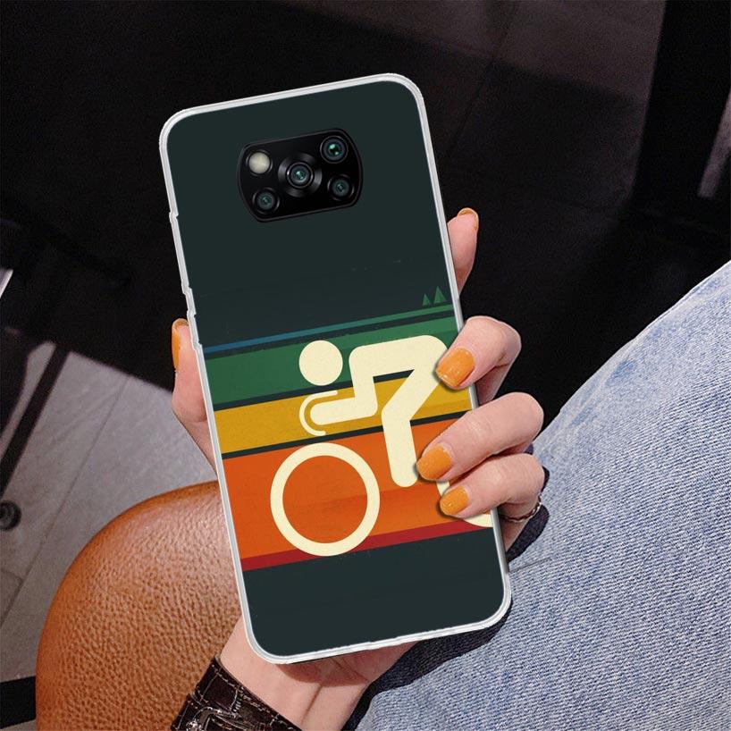 

Bicycle Bike Sport Phone Case For Xiaomi Poco X7 X6 X5 Pro F7 Ultra Redmi 15C 15 13C 13 12C 12 10 10A 10C 9 9A 9C 9T Cover Poco Redmi 15C 4G
