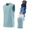 Men's Quick-Dry Sports Vest 2023: Summer Solid Color Round Neck for Running, Fitness & Basketball