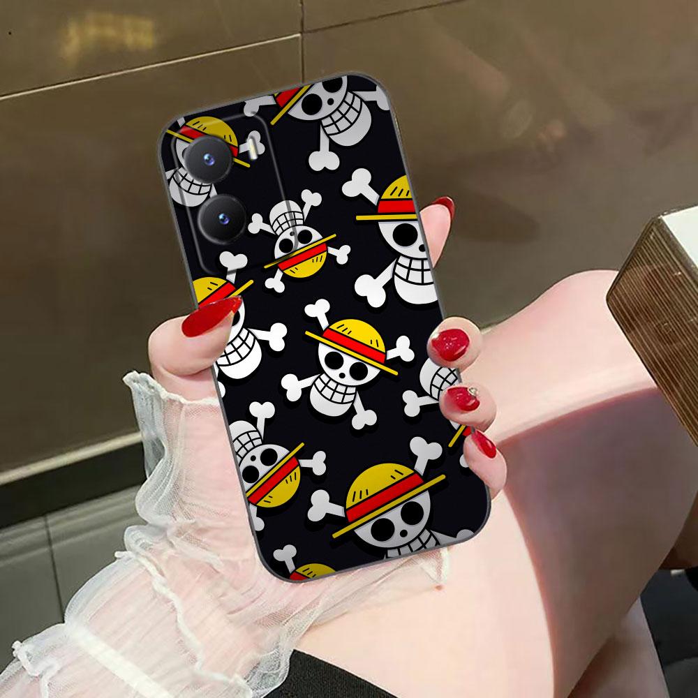 One Piece Luffy Logo Hat Phone Case For VIVO V60 V50 V40 LITE S1 V17 V20 SE V21 V23 V23E V25 V25E V27 V27E V29 V29E V30 Case