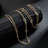 2 Fashionable and Minimalist Glass Buckle Chains, Toe Chains, Multi-layer Layered and Sexy Women's Beach Ankle Chains