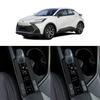 LHD  For Toyota CHR C-HR 2024 2025 interior accessories ABS carbonfiber Central conlose Gear box Shift Panel cover stickers