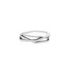 Adjustable Open Ring Women Men Sterling Minimalist Vintage Geometric Twist Chain Design