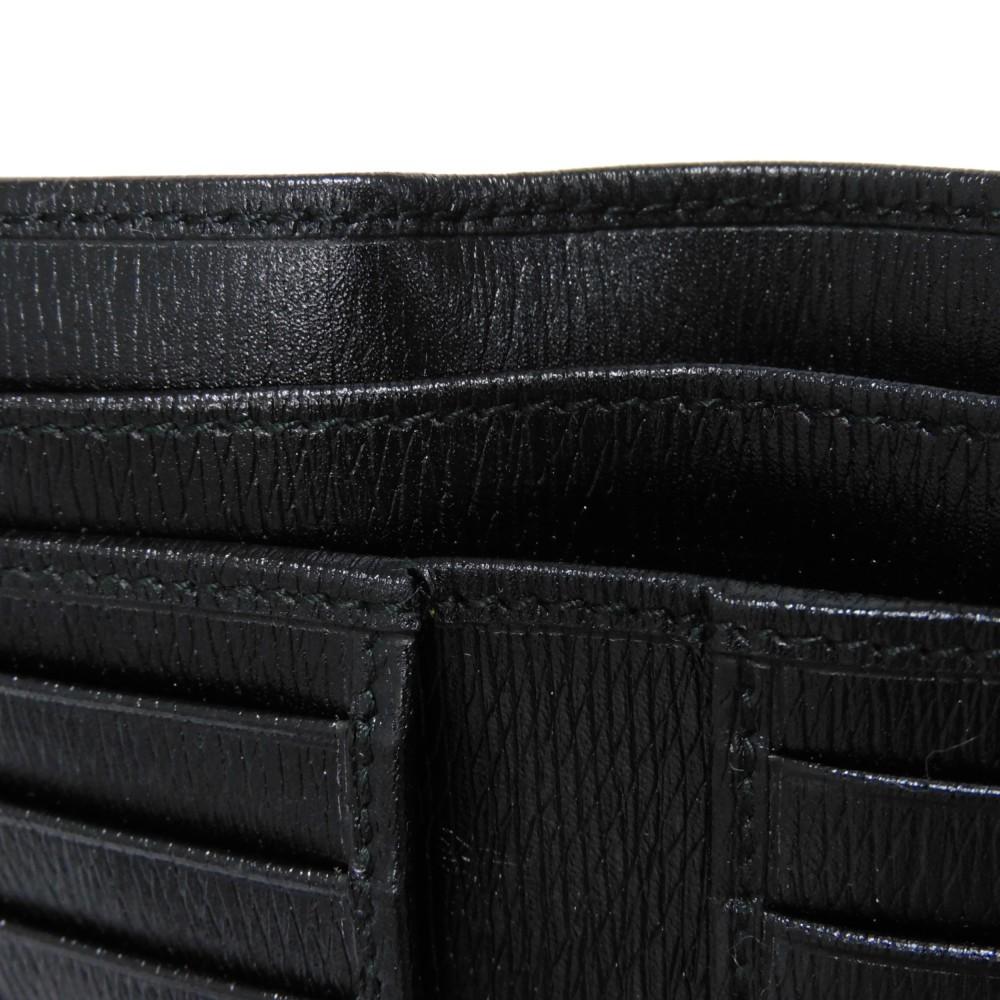 Used 9539 Old Jackie Compact Wallet 035 2169 7941 Vintage Gold Billfold Coin Purse Black Unisex from Japan AUTHENTIC