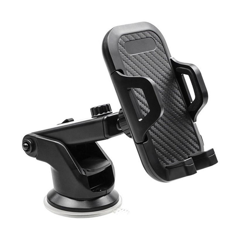 Car Phone Holder with Strong Suction Cup, Retractable Automatic Lock & 360° Rotation