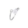 2023 High-End 925 Sterling Silver Rose Ring: Women's Luxury Open Band for Index or Pinky Finger