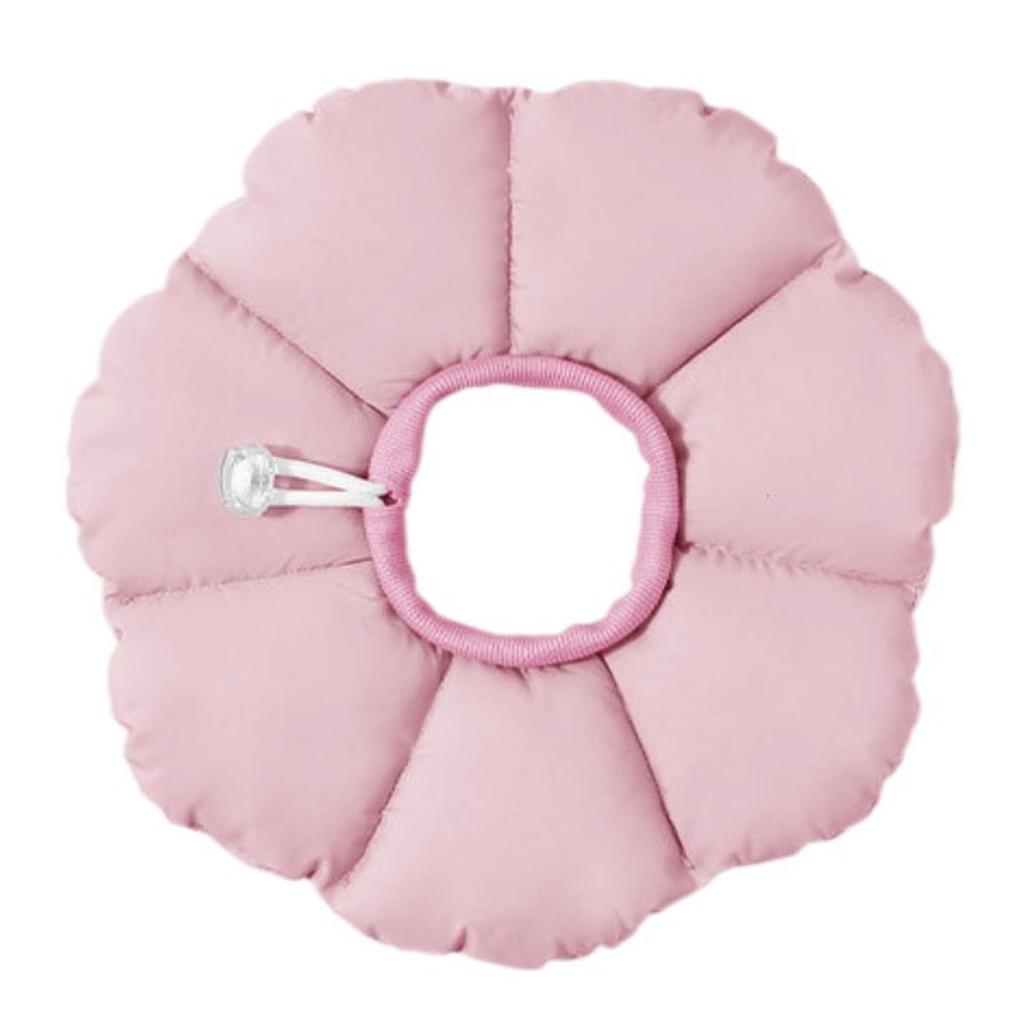 Cute Cat Cone Collar Prevent Licking Wound Waterproofing Adjustable Soft Cat Recovery Collar S Pink