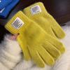 Candy Colors Touch Screen Knitted Gloves Full Finger Knitted Knitting Wool Gloves  Men and Women