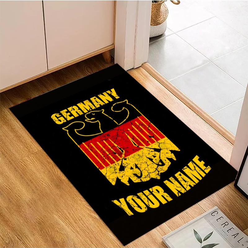 Custom Name Bundeswappen Rug - Decorative Non-slip Carpet With YourName For Bedroom Or Office Perfect Gift For Family And Friends