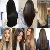Synthetic 6pcs/set Long Straight Clip-in Hair Extension Invisible Seamless Extension Black Brown Hairpiece for Women 2028