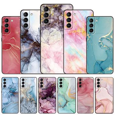 Vintage Marmor Handyhülle für Samsung Galaxy S22 Pro S21 S20 FE Ultra S10 Lite S10 S10E S9 S8 Plus Weiche TPU Schwarze Abdeckung