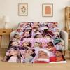 Ariana Grande Sängerin Star Flanelldecke, Ultraweiche Warme Plüschdecke für Zuhause Schlafzimmer Bett Sofa Abdeckung Büro Camping Picknick Geschenk