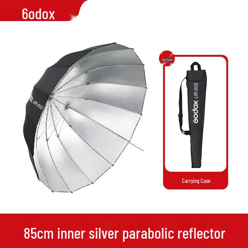 Godox UB Parabolic Reflector Umbrella: Large, Portable, Multifunctional Light for Studio and Outdoor Photography.
