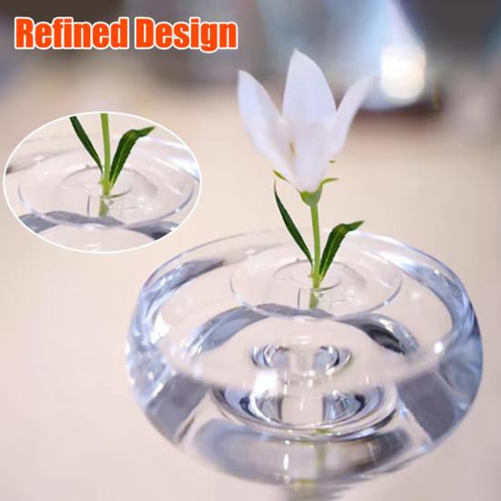 Floating Flower Stem Holder Clear Floral Arrangement Holder Floating Flower Vase