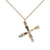 Colorful Zircon Alphabet Necklace: Women's European & American Design