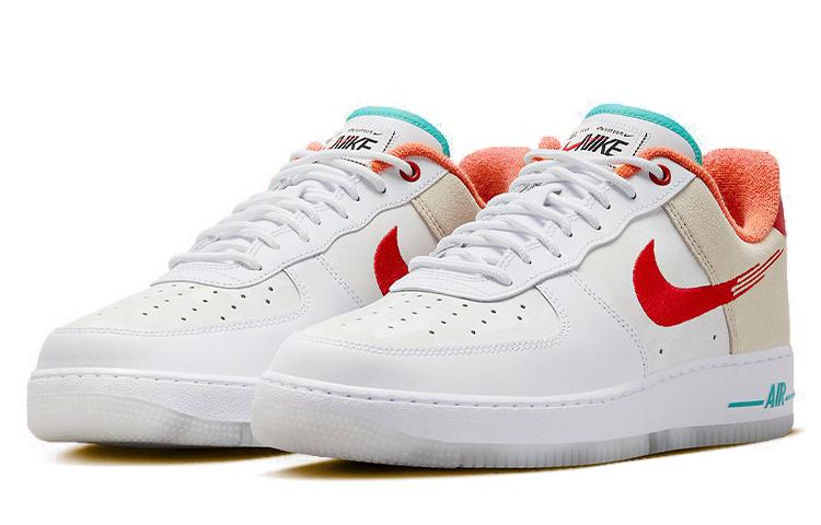 Nike Air Force 1 Low '07 Prm Just Do It White Red Teal FD4205-161