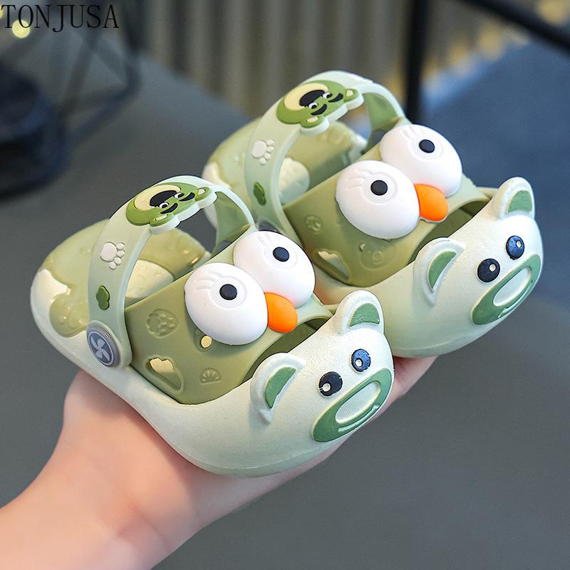 Big Eyed Children's Slippers Baby Cartoon Cool Slippers For Boy