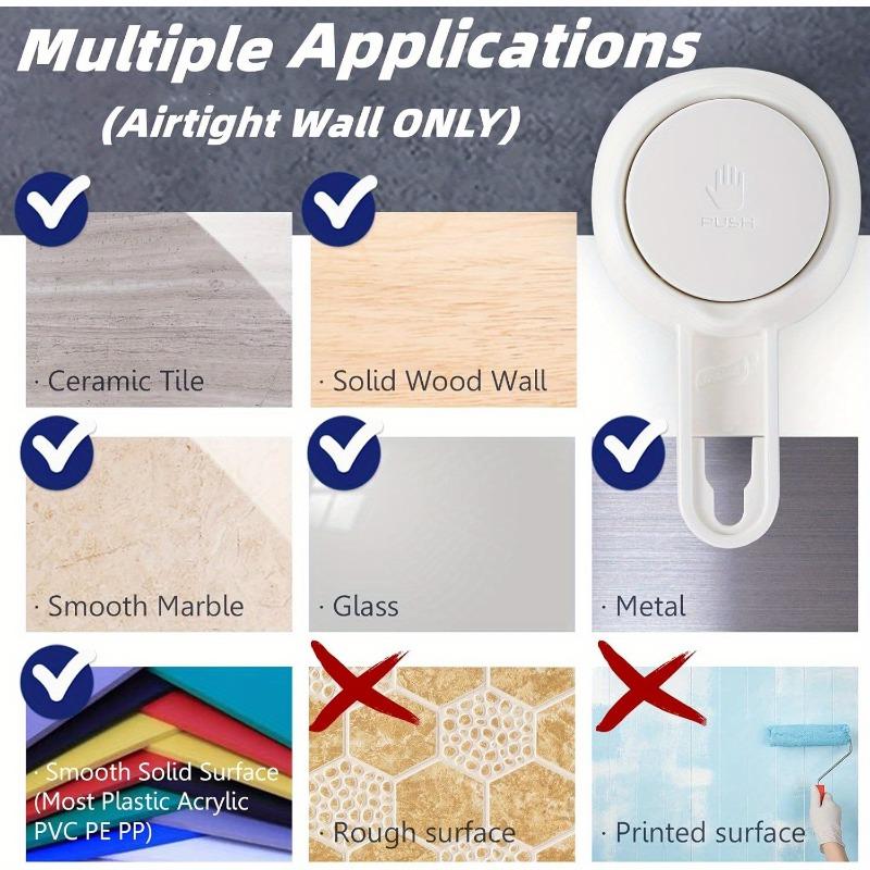 1PC suction cup toothbrush holder, strong toothpaste toothbrush suction cup, self-draining shower razor holder, kitchen cutlery rack