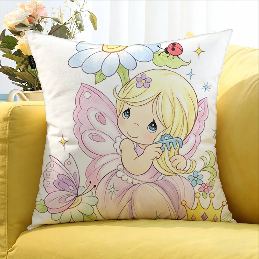 Precious Moments Various Sizes Square Pillow Case For Car Home Bedchamber Decor