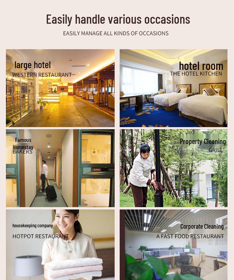 Short Sleeve Summer Cleaning Uniform for Hotel & Guest Room Staff