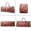 Reisetasche aus Leder, Wochenend-Übernachtungstasche für Herren, geeignet für Gepäcktaschen