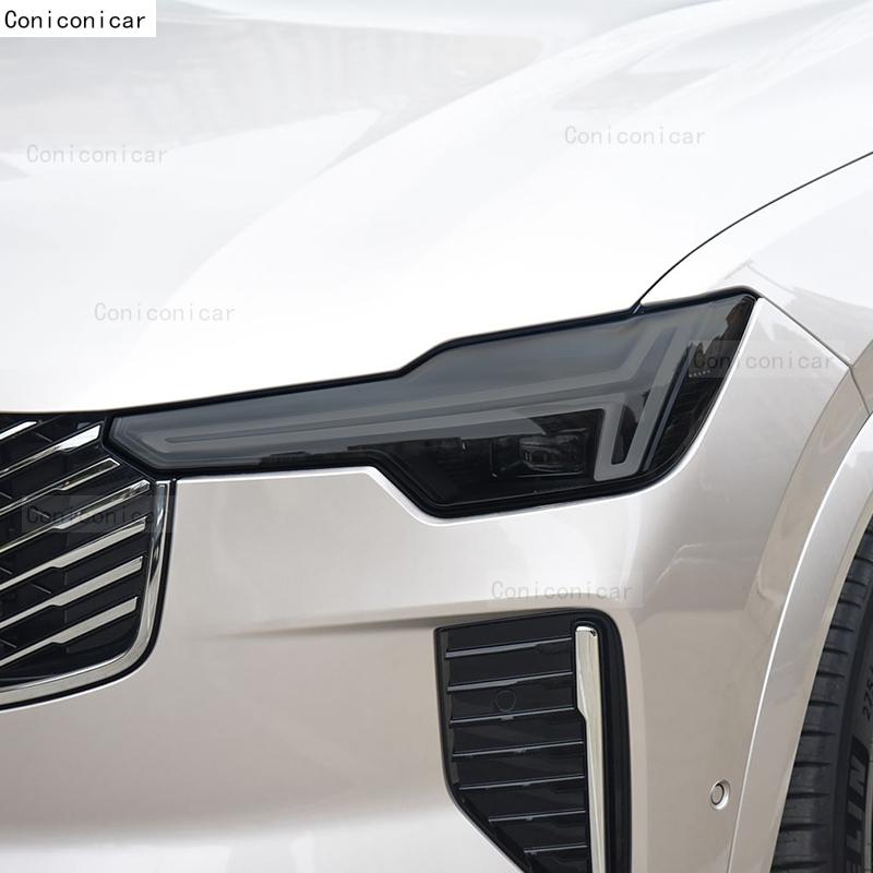 For VOLVO XC90 2025 Car Headlight TPU Protective Film Front Light Tint Change Color Cover Sticker Accessories