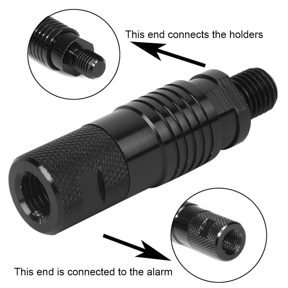 2pcs Metal Fishing Rod Bite Alarm Connector Holders Adapter Fishing Tackle Accessory