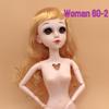 22-Zoll BJD Puppenkörper mit beweglichen Gelenken und individuellem Make-up - Prinzessinnen-Accessoires enthalten