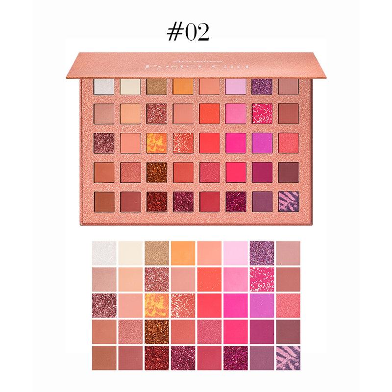 

Палитра теней для век матово-перламутровых оттенков из 40 цветов. Водостойкая и простая в нанесении косметика. 32g