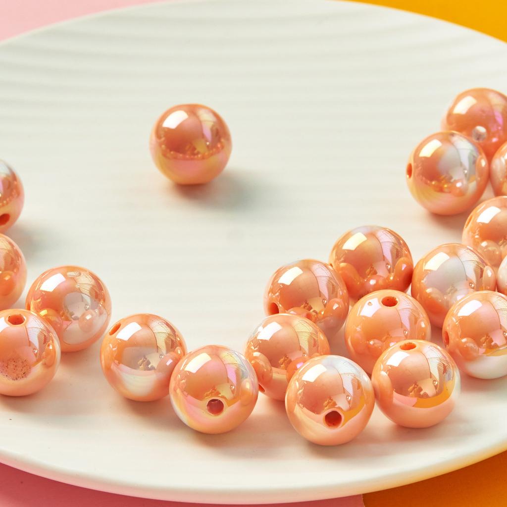 16mm retiazka na mobilný telefón Materiál šperkov Urob si sám náramok Love Ball Loose Beads Keychained Beaded Accessories 5pcs akrylový náhrdelník