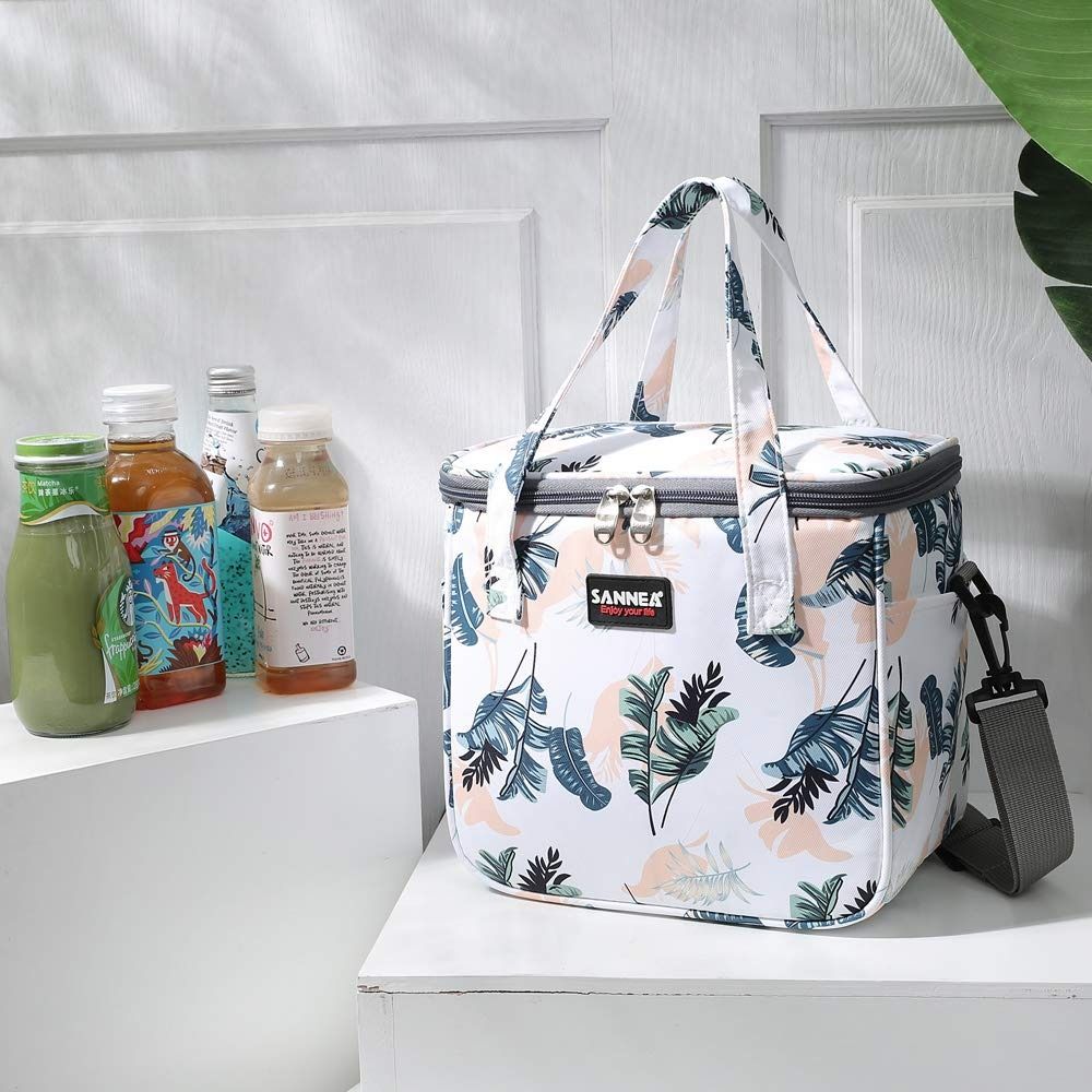 Cute Insulated Lunch Bags Reusable Thermal Lunch Box Portable Oxford Cooler Bag For Teens Adults Work School Outdoor