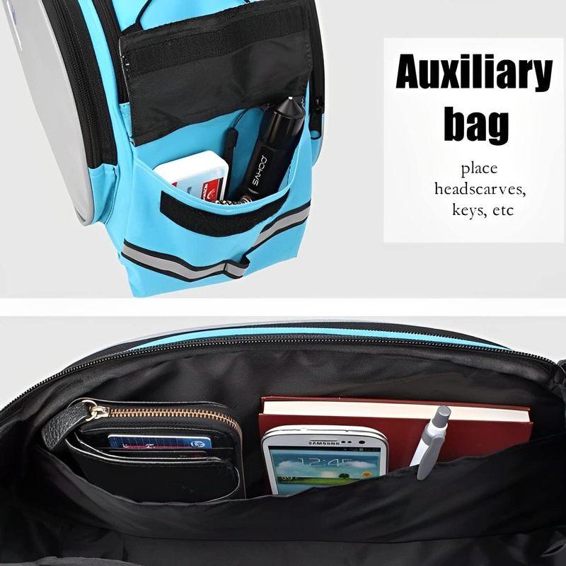 Fahrradtasche Gepäckträgertasche Universelle Fahrrad-Satteltasche mit abnehmbarem Schultergurt Große Kapazität Fahrrad-Aufbewahrungstasche