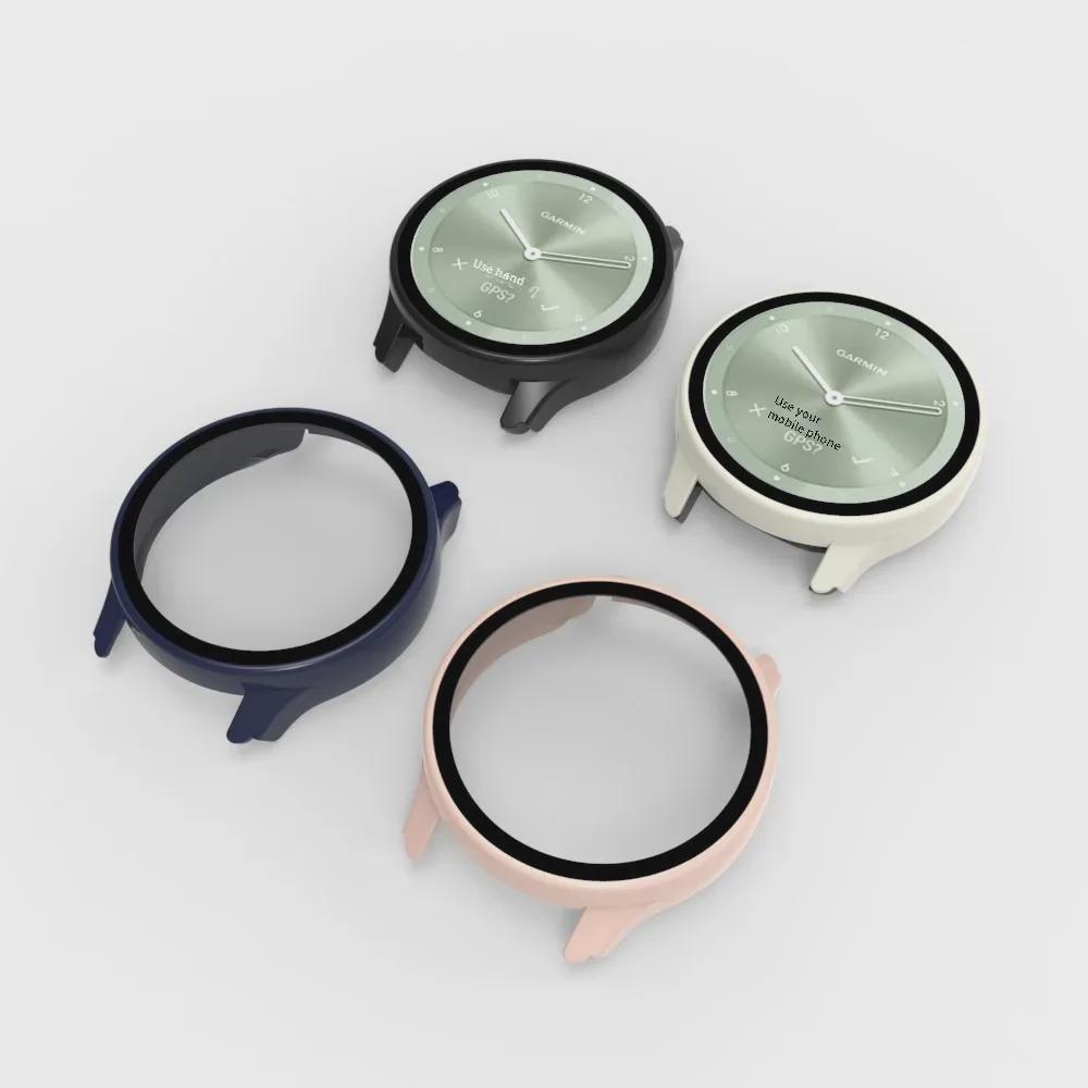 Estuche para reloj Garmin Vivomove Trend: Carcasa de PC inteligente con película templada.