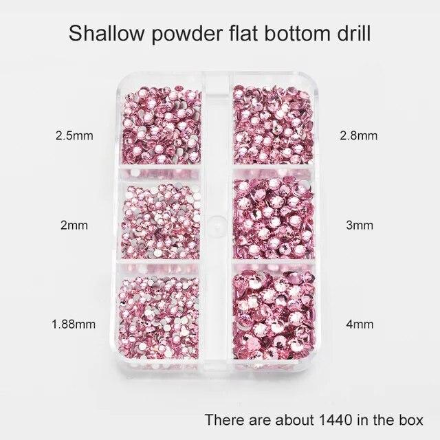 

1 коробка смешанных размеров ss6-ss20 стекло без горячей фиксации стразы с плоской задней частью хрустальный камень стразы блестят бриллианты для ногтей для одежды «сделай сам»