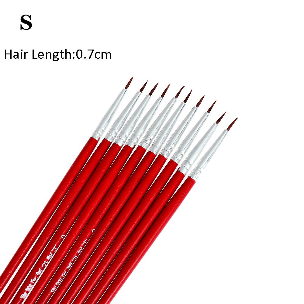 1Set Acrylic Painting Pen Fine Hand Painted Thin Hook Line Pen Drawing Art Pen Paint Brush Nylon Brush Art Supplies