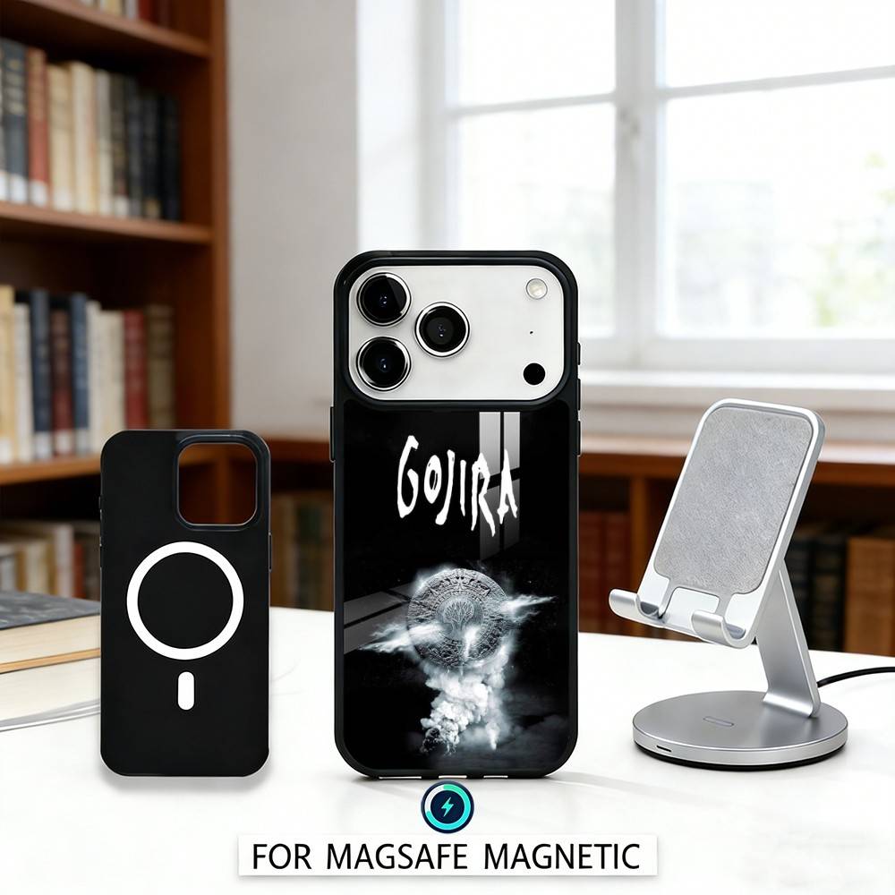 G-GojiraS Fortitude Band Phone Case For iPhone17,16,15,14,13,12,Pro,Max,Magnetic For Magsafe Wireless Charging