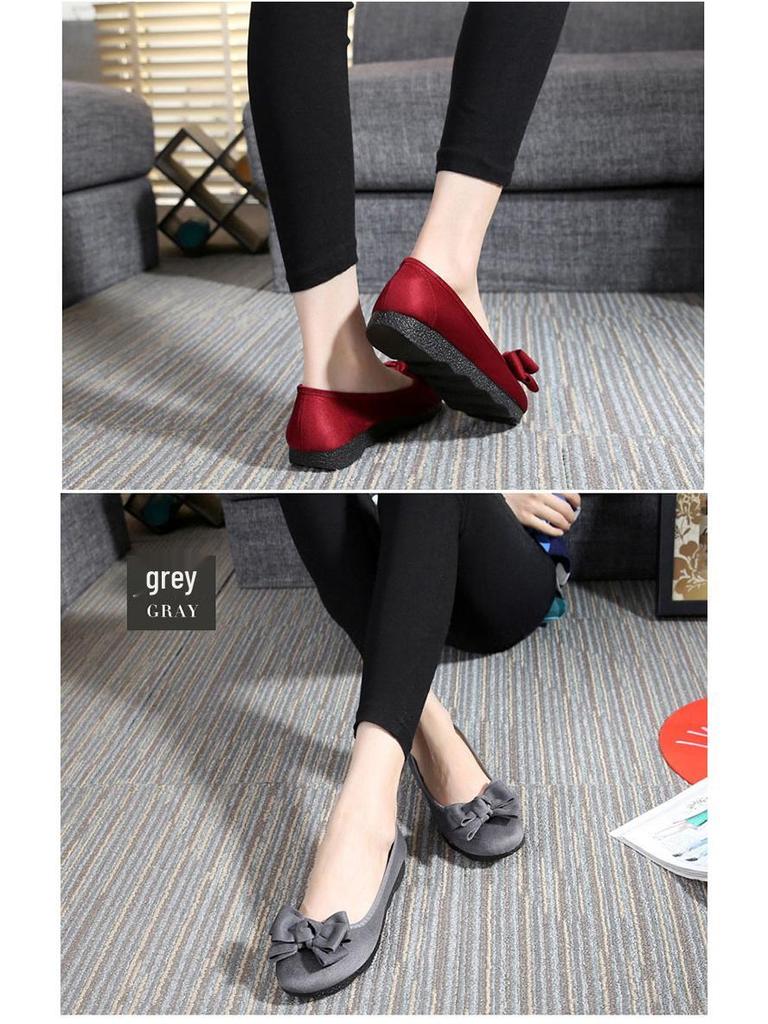 Women's Black Polyurethane Lazy Loafers - Lightweight, Comfortable, Flat Bottom Shoes