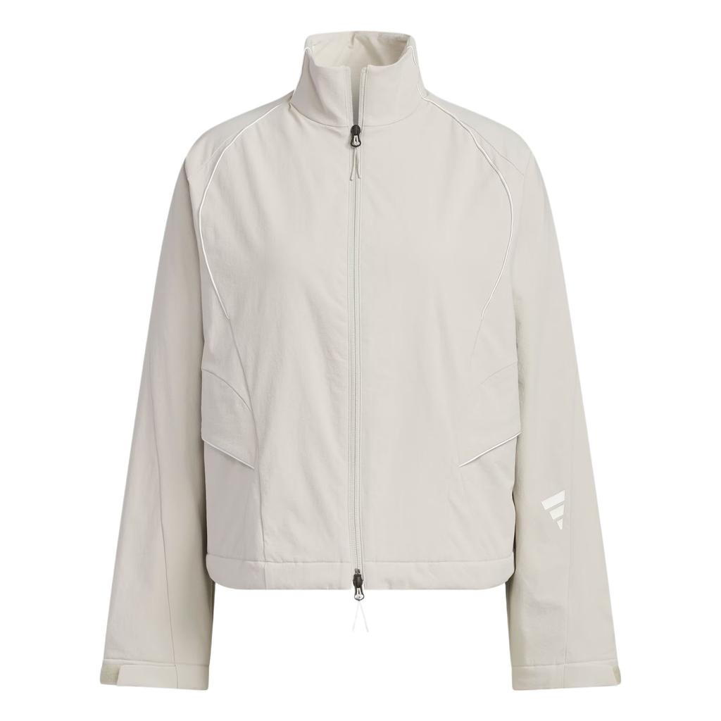 Adidas Fustl Wv Jacket Casual Loose Stand Collar Long Sleeve Jacket Women Jacket Miracle-Bauxite-Brown Bright-White JY8061