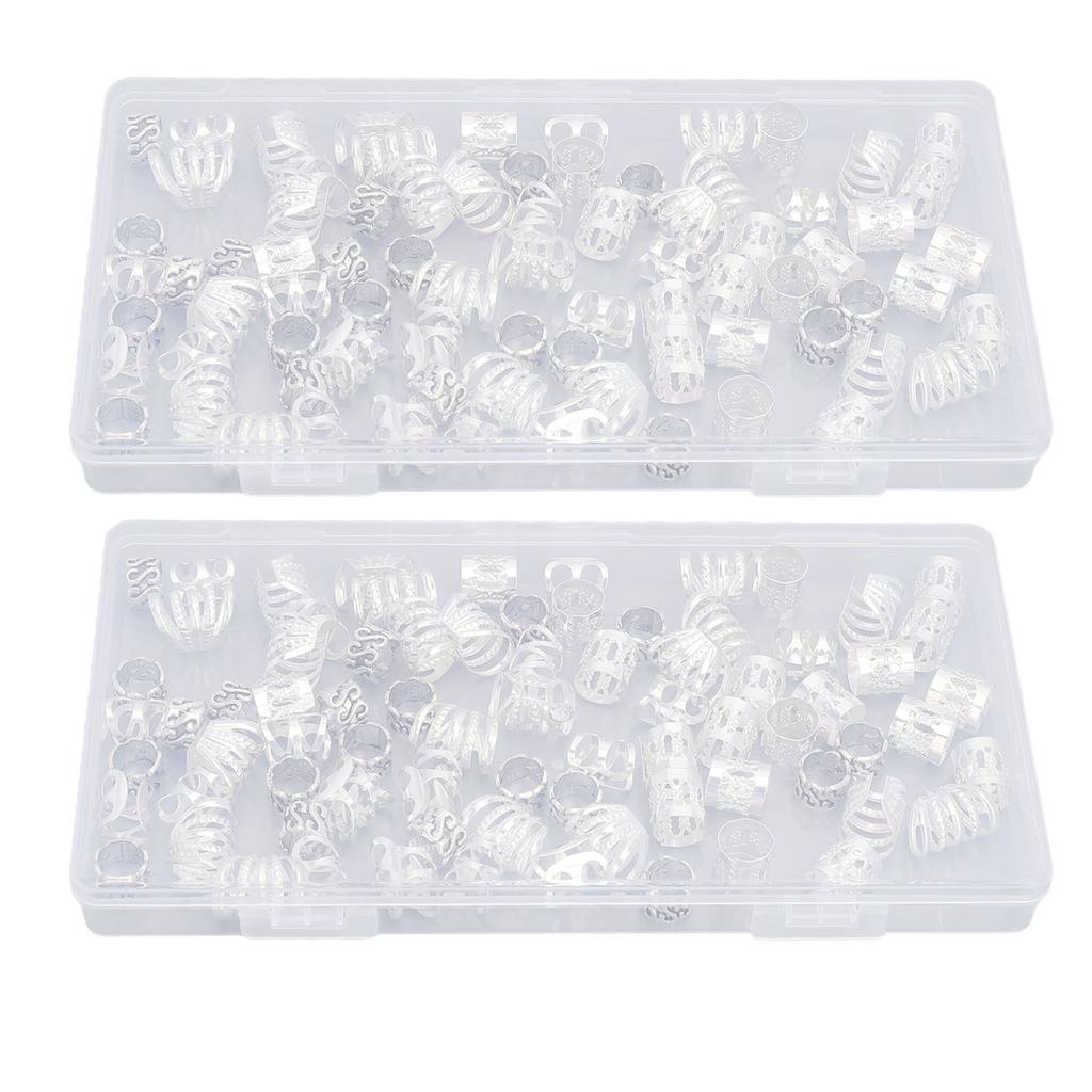 Dreadlock Clip Rings Hollow Fashionable Hair Accessories Dreadlock Jewelry for Hair Braiding Decoration