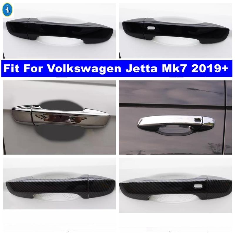 Car Outside Door Pull Doorknob Handle Bowl Decor Panel Cover Trim ABS Accessories For Volkswagen Jetta Mk7