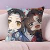 New Arrival Mo Dao Zu Shi Pillow Case Anti-dustmite Pillowcase Invisible zipper silky short plush Sofa cushion cover
