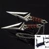Valorant Kuronami No Yaiba Pairing Weapon Model Bali Song Karambit Toy Sword Cosplay All Metal Ornaments Send Display Stand Gift