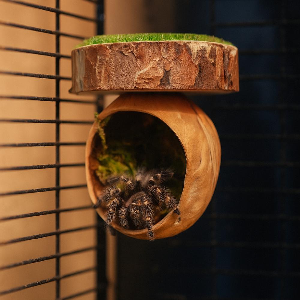 Mini Jumping Spider Shelter Handmade Magnetic Spider Habitat Spider Hide Cave  Tarantula House Cage
