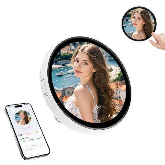 Chytrý elektronický odznak Přizpůsobitelný digitální odznak s displejem pro video a fotografie Dobíjecí klipový dotykový odznak pro akce Konference Personalizovaný