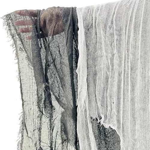 Socpuro Grim Reaper Cosplay Halloween Costume, Long Hooded Cape, 180cm Long, Devil Ghost Costume for Men and Women, Horror, Haunted House, Cool Hallow