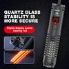 Quartz Glass Aquarium Submersible Heater Adjustable Temperature Heating Rod  Water Tanks