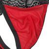 M-2XL Men's Sexy Briefs Lace Embroidery Wide Belt Thongs Panties Mesh Breathable See-Through Gay Erotic Underwear