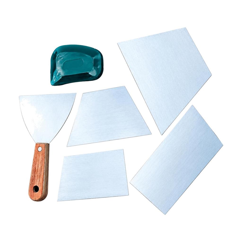 6 Pieces Flat Blade Plastic Putty Flexible for Renovation Projects