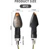 4PCS Motorcycle Turn Signals,12V 14LED Motorcycle Lights Turn Signal Assembly With Bright Amber Lamp,Universal Front/Rear Motorcycle LED Lights